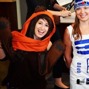 Ewok head dress costume